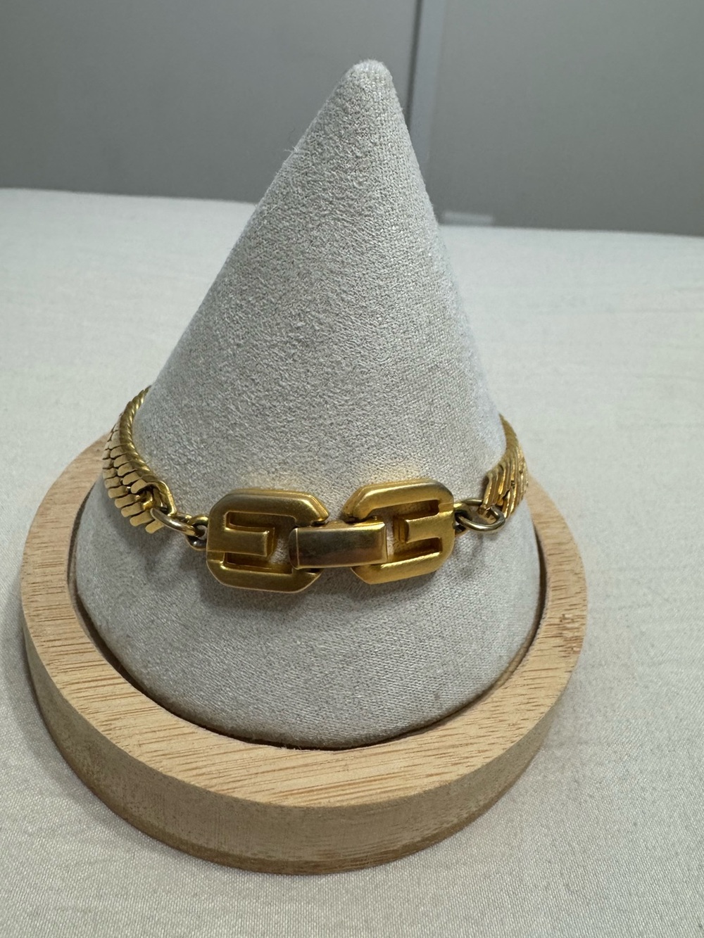 Givenchy Vintage Gold Link Bracelet